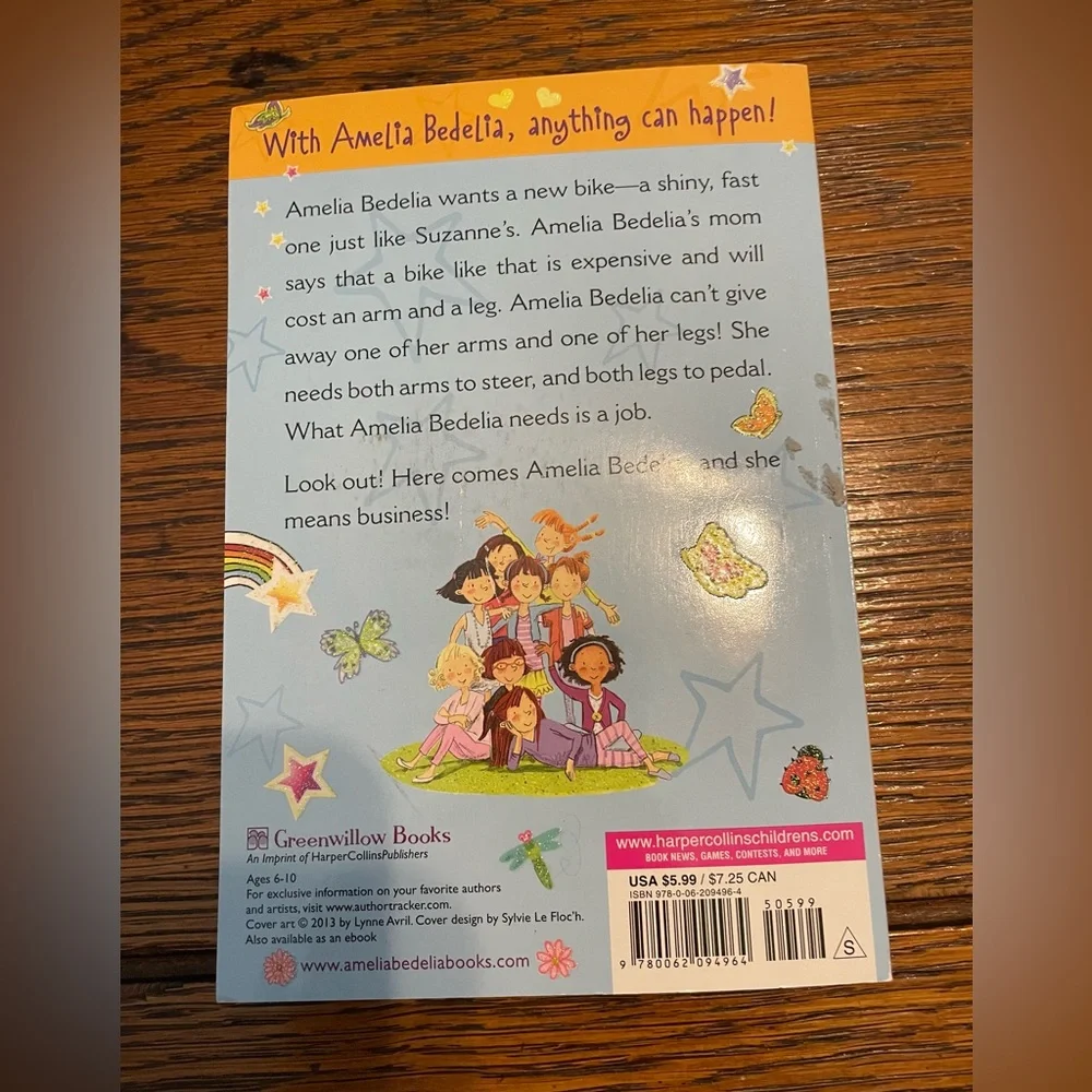 Scholastic Amelia Bedelia Kids Book - Orange Cover with Blue Accents